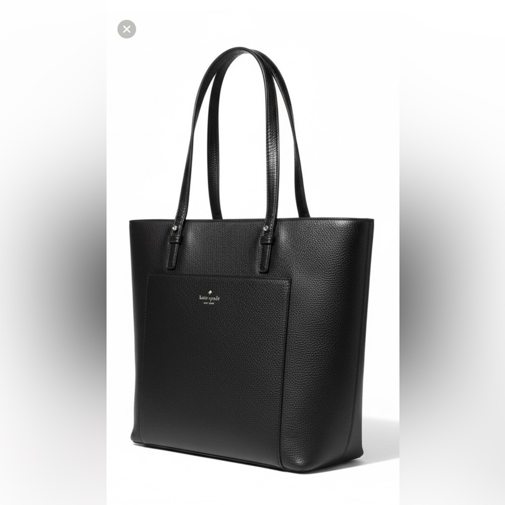 Kate Spade Black Leather Grand Street Sadie Tote, amazing condition - Picture 4 of 5